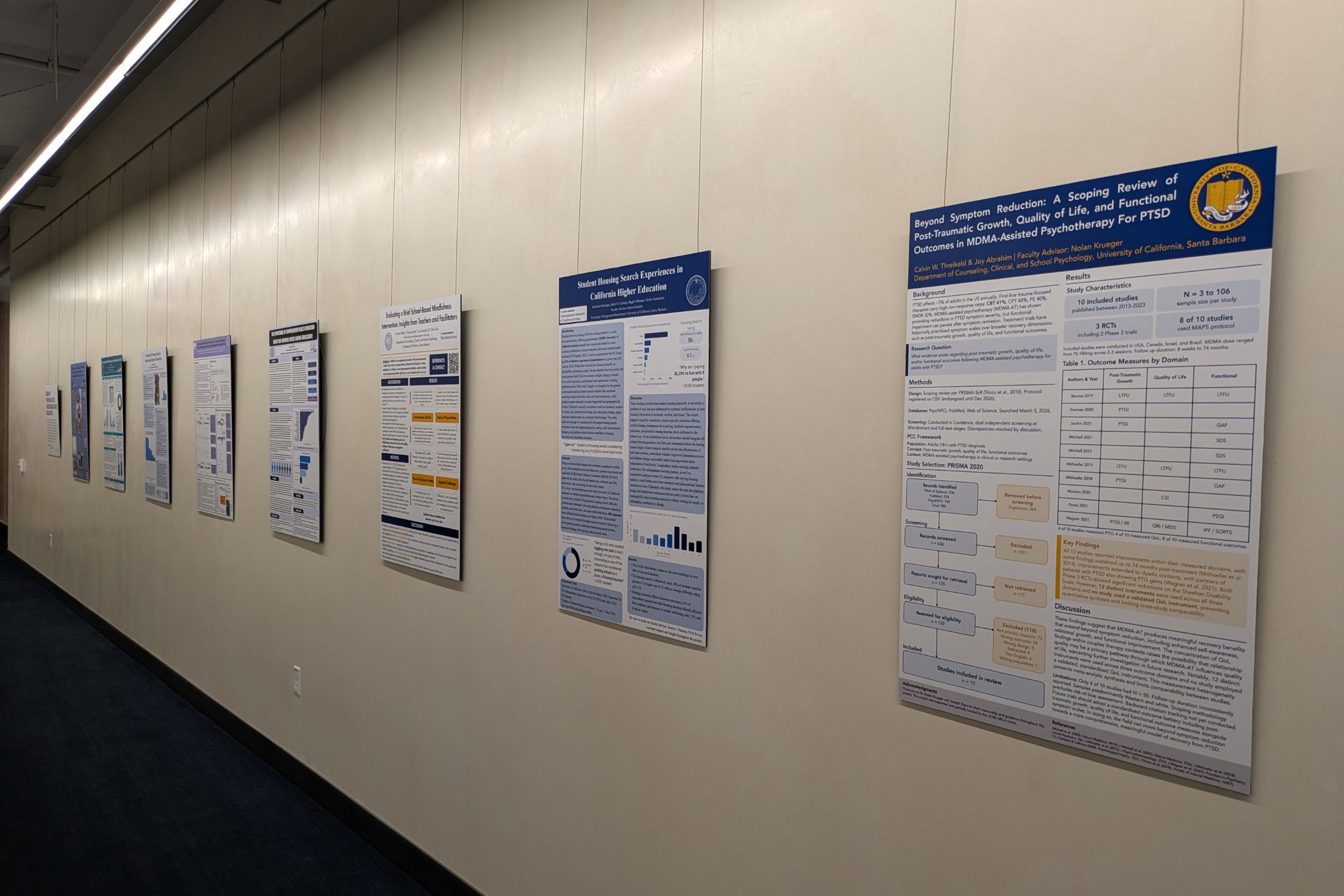 Image of student poster displayed at the library